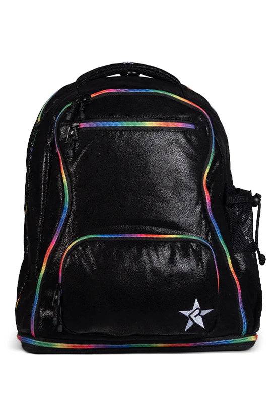 Faux Suede With Rainbow Zipper Dream Bag